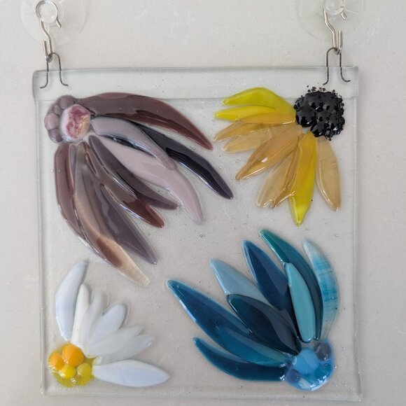 Other - Flower Stained Glass Window Art Suncatcher